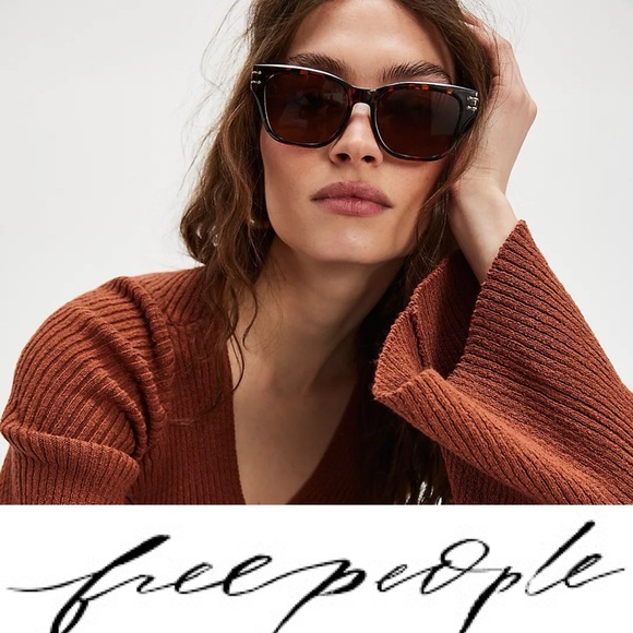 Gorgeous, Free People Hot Seat Rectangle Sunglasses❤️NWOT - Picture 1 of 5